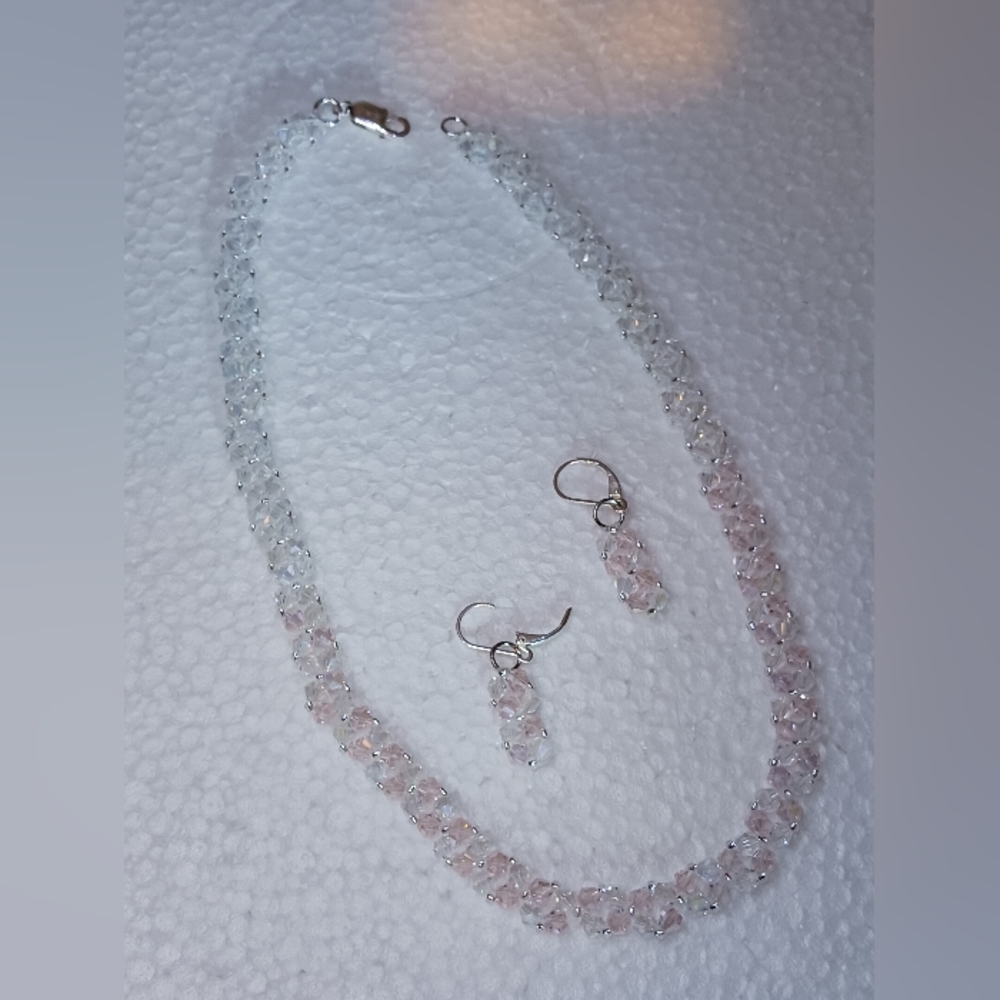 Crystal Necklace and earring set
